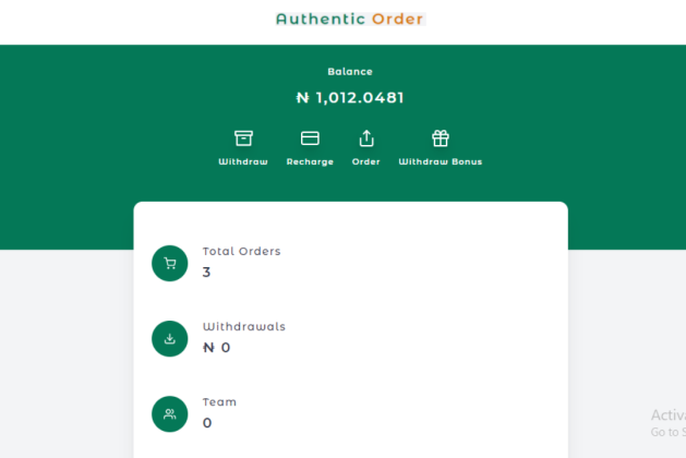 Authenticorder.com.ng review: Get 1000 naira as a sign-up bonus
